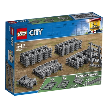 Конструктор LEGO City Рейки, 20 деталей (60205) - Pampik