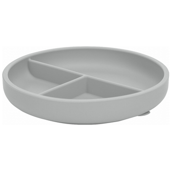 Силіконова тарілка FreeON, сірий (80845) - Pampik - 2