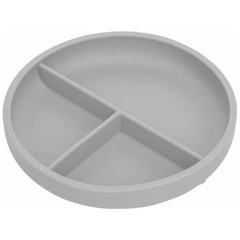 Силіконова тарілка FreeON, сірий (80845) - Pampik