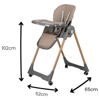 Стільчик для годування FreeON Kai, кавовий (82696) - Pampik - 5