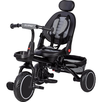 Трехколесный детский велосипед FreeON Free2Move Elipso black grey (81590) - Pampik - 5