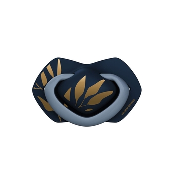 Силиконовая симметричная пустышка Canpol babies Gold, 0-6 мес., 2 шт., голубой (22/664_blu) - Pampik - 5