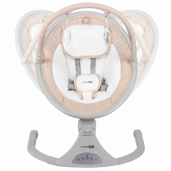 Гойдалка дитяча 2 в 1 FreeON Elite Swing beige (84904) - Pampik - 4