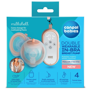 Молоковідсмоктувач подвійний мобільний Canpol babies MilkShell (20/106) - Pampik - 14