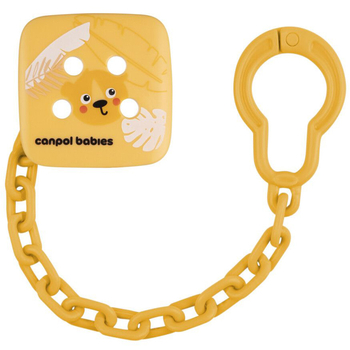 Цепочка для пустышки Canpol babies BabiesBoo, оранжевый (2/439_ora) - Pampik