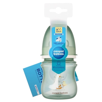 Пляшечка Canpol babies Easystart Гуси антиколікова з широким отвором, 120 мл (35/244) - Pampik - 3
