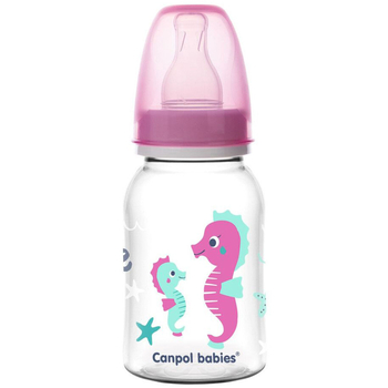 Пляшечка Canpol babies PP Love&Sea, 120 мл, рожевий (59/300_pin) - Pampik
