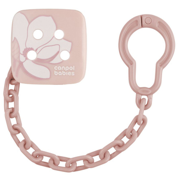 Ланцюжок для пустушки Canpol babies Gold, рожевий (2/440_pin) - Pampik
