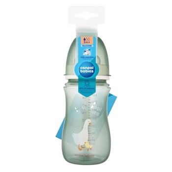 Пляшечка Canpol babies Easystart Гуси антиколікова з широким отвором, 240 мл (35/245) - Pampik - 3