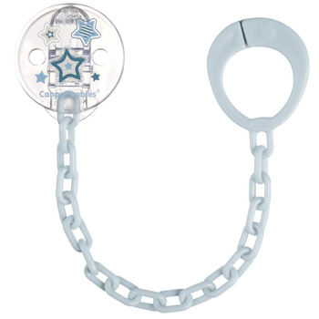 Цепочка для пустышки Canpol babies Newborn Baby, голубой (10/877_blu) - Pampik