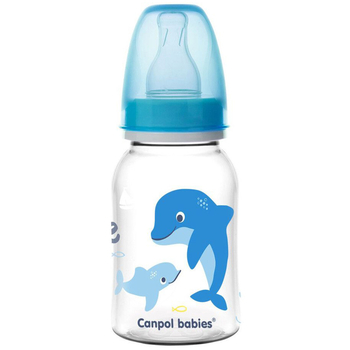 Пляшечка Canpol babies PP Love&Sea, 120 мл, блакитний (59/300_blu) - Pampik