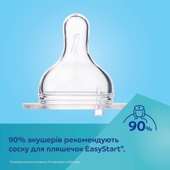 Пляшечка для годування Canpol Babies Easystart Bonjour Paris з широким отвором, антиколікова, 300 мл, синій (35/241_blu) - Pampik - 6