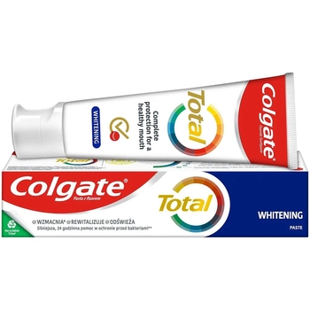 Зубна паста Colgate Total Whitening, багатофункціональна, антибактеріальна, 75 мл - Pampik - 2