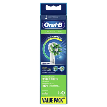 Змінні насадки для зубної щітки Oral -B Cross Action, 4 шт. - Pampik - 4