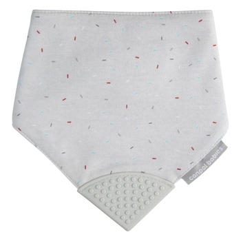 Слинявчик Canpol babies з прорізувачем, сірий (26/902_grey) - Pampik