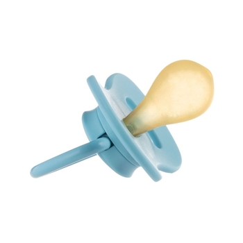 Латексная круглая пустышка Canpol babies Nude, 6-18 мес., голубой (23/224_blu) - Pampik - 2