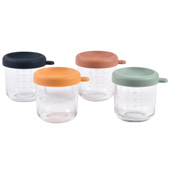 Набор стеклянных контейнеров для хранения Beaba, 4 шт., 4х250 мл (914009) - Pampik - 2