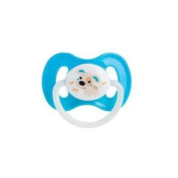Латексная круглая пустышка Canpol babies Bunny&Company, 0-6 мес., синий (23/277_blu_new) - Pampik