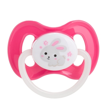 Латексная круглая пустышка Canpol babies Bunny&Company, 0-6 мес., розовый (23/277_pin_new) - Pampik