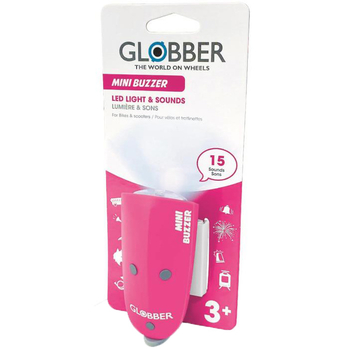 Уцінка. Сигнал звуковий та світловий Globber Mini Buzzer, рожевий (530-110) - Pampik - 2