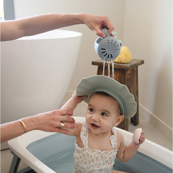 Ковшик для купания Beaba силиконовый, серый (920411) - Pampik - 8