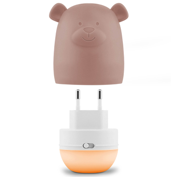 Нічник з датчиком сутінок Zazu Benny the Bear, коричневий (ZA-BENNY-03) - Pampik - 3