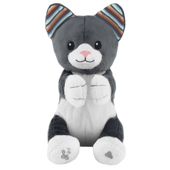 Уцінка. Інтерактивна м'яка іграшка Zazu Котик Хлої, з плесканням та співом, сірий (ZA-CHLOE-01) - Pampik - 2