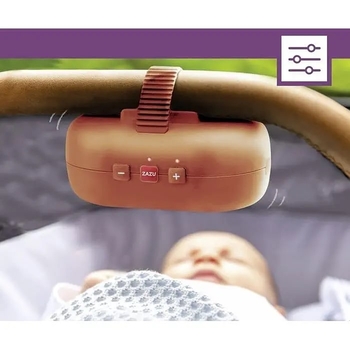 Гойдалка-заколисувач Zazu Robby Rocker, коричневий (ZA-ROCKER-03) - Pampik - 5