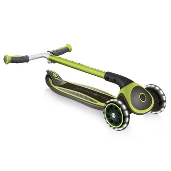 Самокат Globber Master Lights, колеса з підсвіткою, зелений (662-116-2) - Pampik - 6