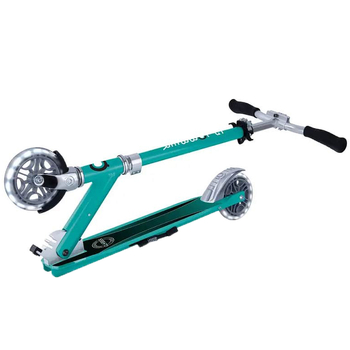 Самокат Globber Flow Element Lights, колеса з підсвічуванням, нефритовий (721-307) - Pampik - 7