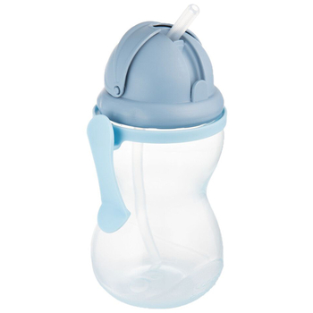 Бідончик Canpol babies зі складною силіконовою трубочкою, 370 мл, синій (56/113_blu2) - Pampik