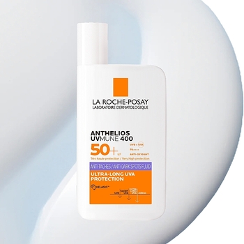 Сонцезахисний легкий корегуючий флюїд La Roche-Posay Anthelios UVmune 400 SPF50+, 50 мл - Pampik - 3