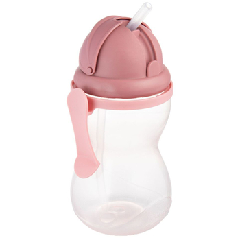 Бідончик Canpol babies зі складною силіконовою трубочкою, 370 мл, рожевий (56/113_pin2) - Pampik
