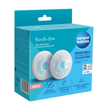 Вкладний контейнер молокозбірник Canpol babies, 2 шт. (1/700) - Pampik - 2