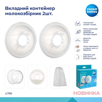 Вкладний контейнер молокозбірник Canpol babies, 2 шт. (1/700) - Pampik - 9