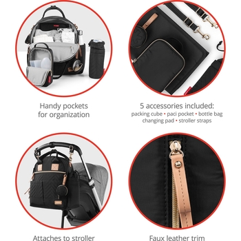 Сумка для мами Skip Hop Suite, чорний (200675) - Pampik - 6