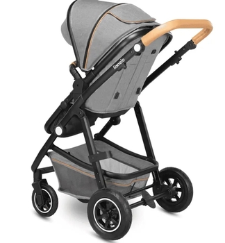 Універсальна коляска 2 в 1 Lionelo Amber 2 Grey Stone, світло-сірий - Pampik - 10