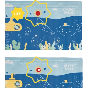 Килимок для ванни Badabulle з індикатором температури, синій (B023016) - Pampik - 2