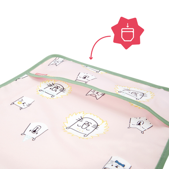 Нагрудник с длинными рукавами Badabulle, розовый (B007024) - Pampik - 4