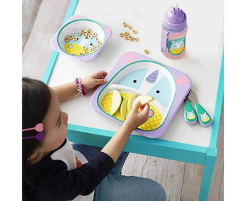 Столові прибори Skip Hop Zoo Єдиноріг (252365) - Pampik - 2