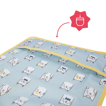 Нагрудник с длинными рукавами Badabulle, голубой (B007025) - Pampik - 4