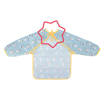 Нагрудник с длинными рукавами Badabulle, голубой (B007025) - Pampik - 3