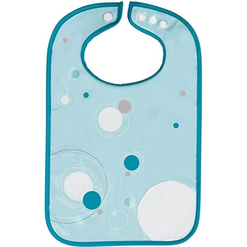 Слинявчик пластиковий Badabulle Льодяники, блакитний (B007013) - Pampik