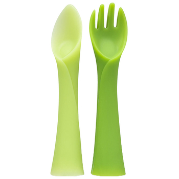 Перша виделка і ложка Olababy, силікон (30600) - Pampik