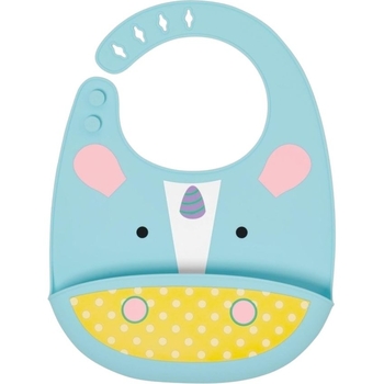 Нагрудник силиконовый Skip Hop Единорог (232204) - Pampik
