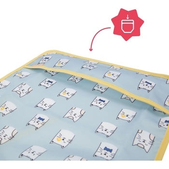 Уцінка. Нагрудник Badabulle з довгими рукавами, синій (B007025) - Pampik - 2