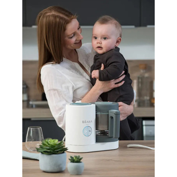 Уцінка. Пароварка-блендер Beaba Babycook Neo Night, білий з сірим (912773) - Pampik - 9