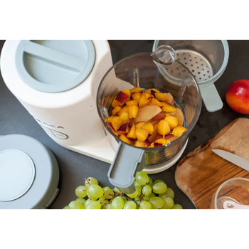 Уцінка. Пароварка-блендер Beaba Babycook Neo Night, білий з сірим (912773) - Pampik - 6