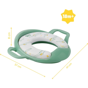 Уценка. Накладка на унитаз Badabulle с ручками, зеленый (B027008) - Pampik - 4