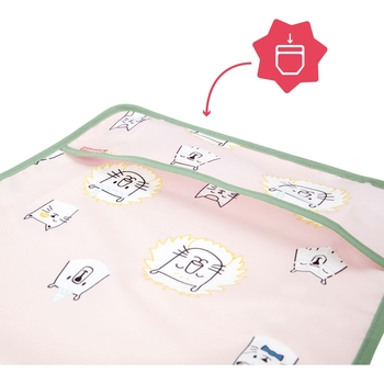 Уценка. Нагрудник Badabulle з довгими рукавами, рожевий (B007024) - Pampik - 2